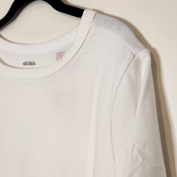 Wild Fable cropped short sleeve tee white 2X - Picture 7 of 12